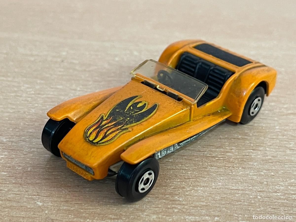 Coches a escala Matchbox: 502- Antiguo coche Matchbox Superfast Lotus Super Seven N&ordm; 80 naranja 1971 England Lesney die-cast