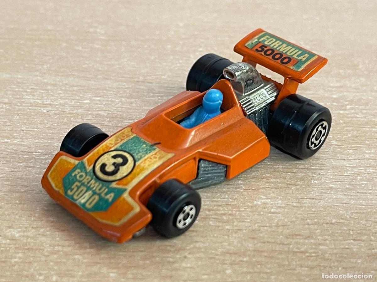 Coches a escala Matchbox: 504 Antiguo coche Matchbox Superfast F&oacute;rmula 5000 N&ordm; 36 naranja 1975 Made in England Lesney die-cast