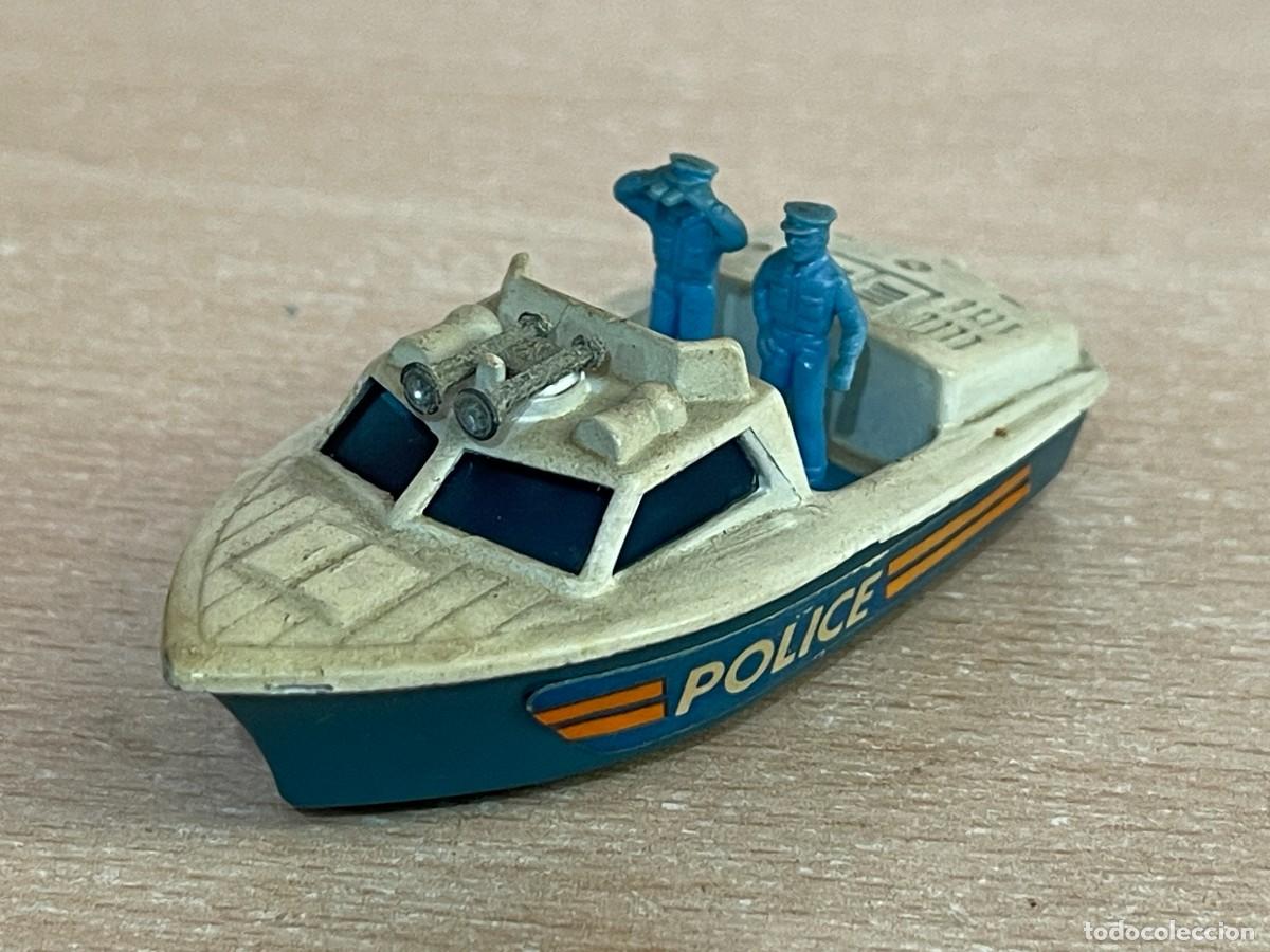 Coches a escala Matchbox: 510- Antigua Lancha Matchbox Superfast Police Launch N&ordm; 52 1976 Made in England Lesney die-cast