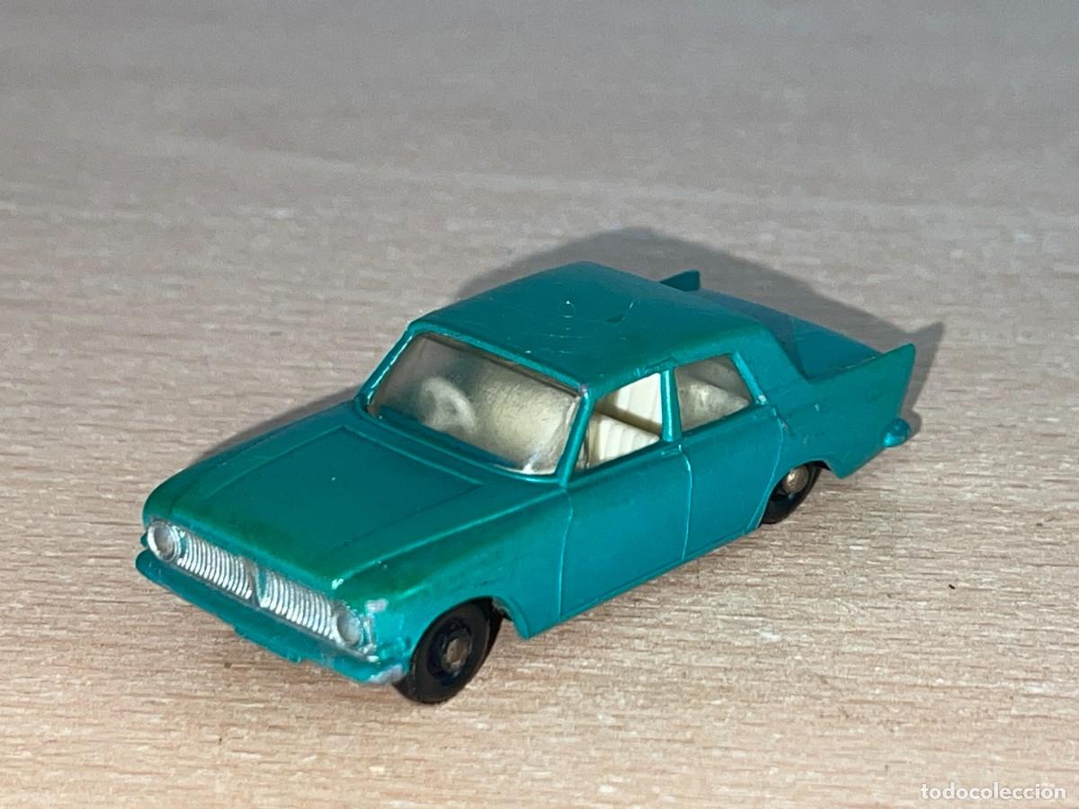 Coches a escala Matchbox: 519- Antiguo coche Matchbox Lesney Ford Zephyr 6 N&ordm; 33 verde a&ntilde;os 60 Made in England die-cast metal
