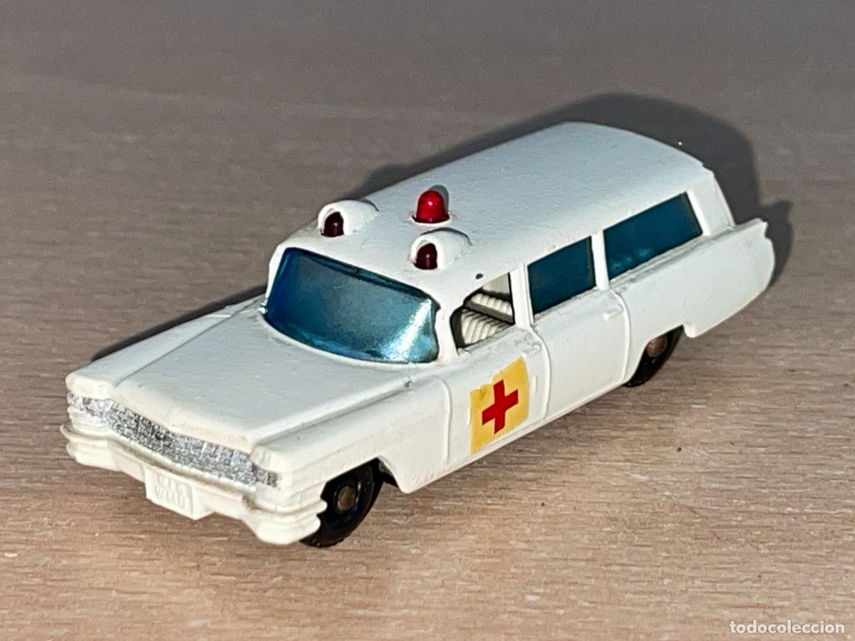 Coches a escala Matchbox: 531- Antiguo coche Lesney Matchbox Series S & S Cadillac Ambulance N&ordm; 54 a&ntilde;os 60 Made in England
