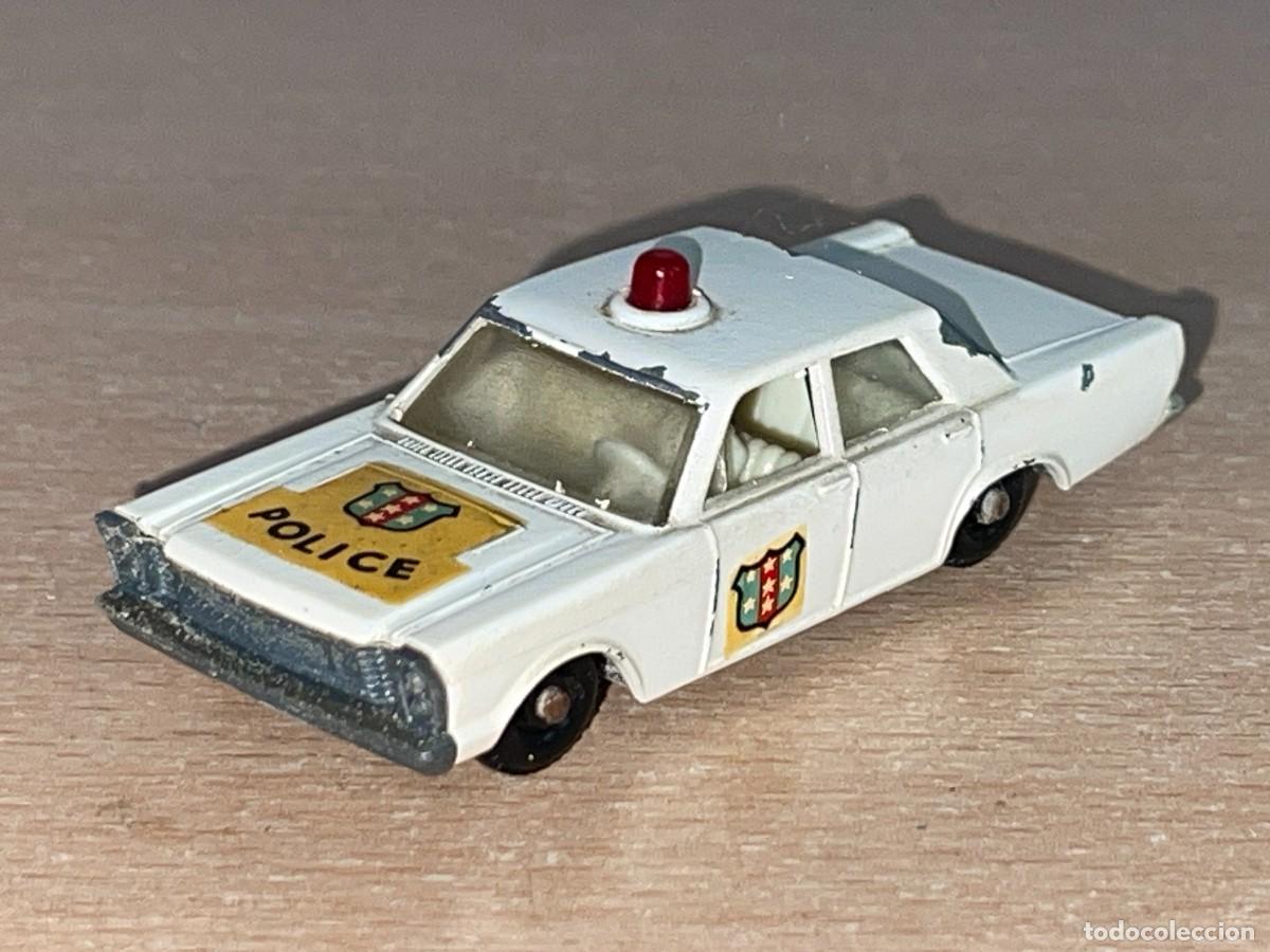 Coches a escala Matchbox: 533- Antiguo coche Lesney Matchbox Series Ford Galaxie Police N&ordm; 55/59 a&ntilde;os 60 Made in England