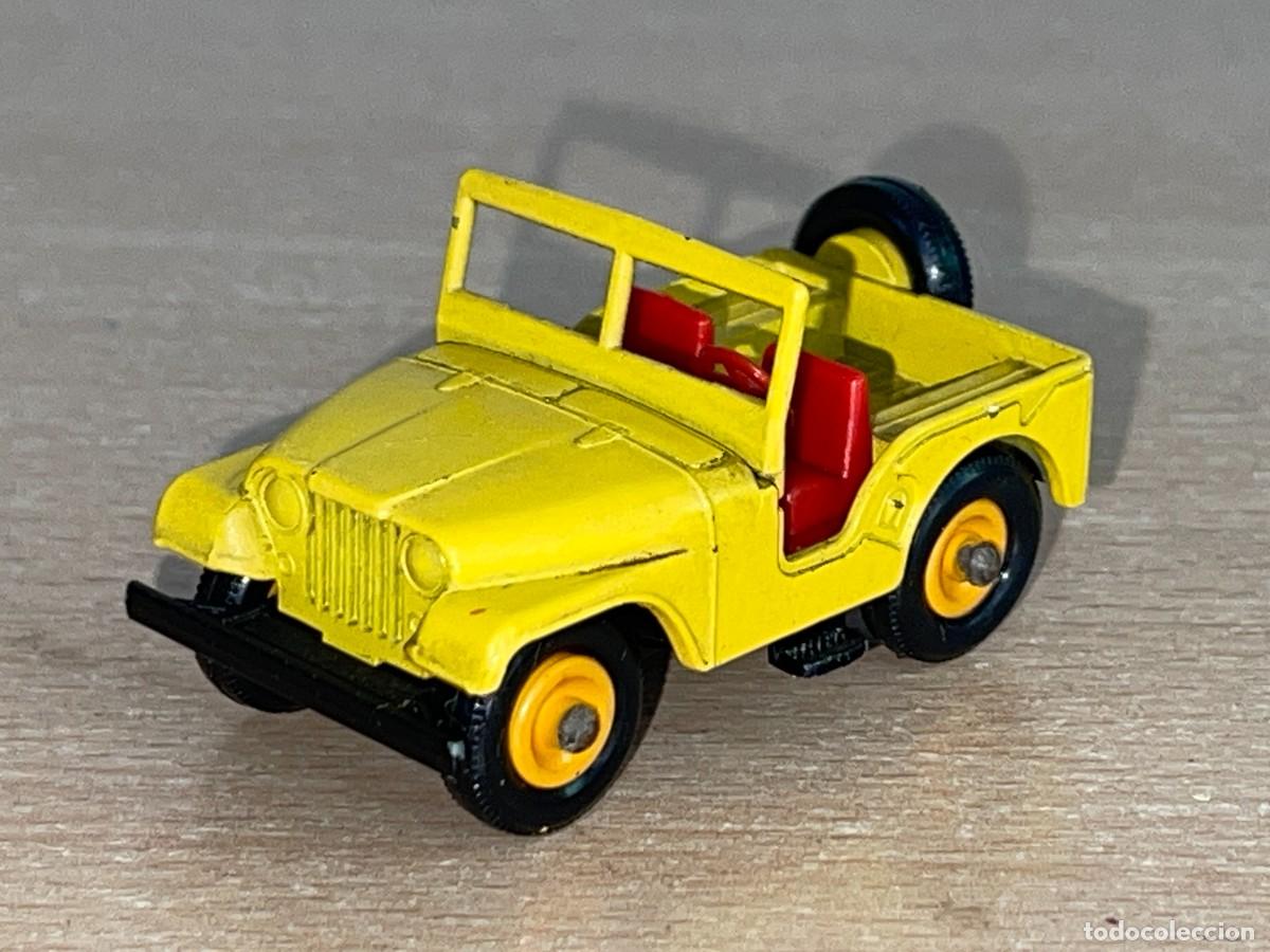 Coches a escala Matchbox: 555- Antiguo coche Lesney Matchbox Series Jeep N&ordm; 72 amarillo a&ntilde;os 60 Made in England die-cast metal