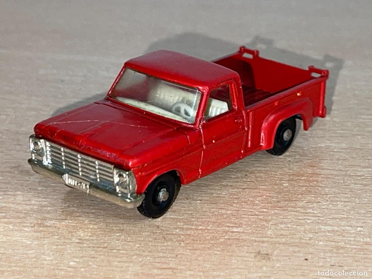 Coches a escala Matchbox: 560- Antiguo coche Lesney Matchbox Series Ford Pick-Up N&ordm; 6 rojo a&ntilde;os 60 Made in England die-cast