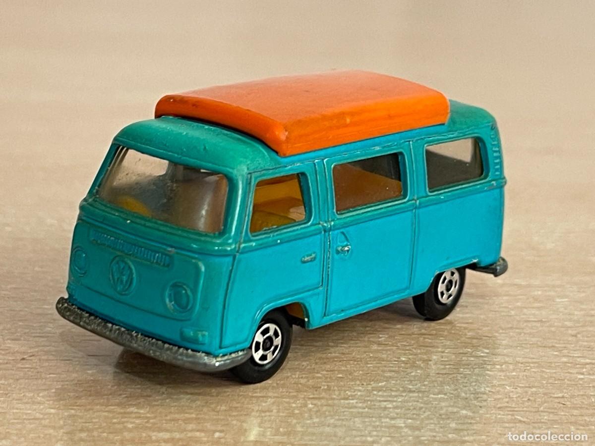 Coches a escala Matchbox: 567- Antiguo furgoneta Lesney Matchbox Series Volkswagen Camper Dormobile N&ordm; 23 1970 Made in England