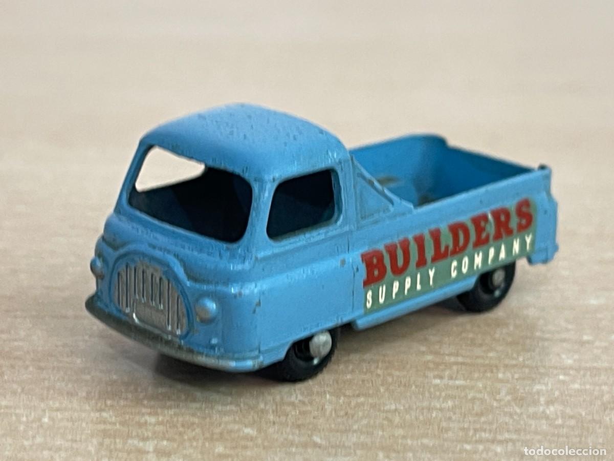 Coches a escala Matchbox: 573- Antigua furgoneta Matchbox Lesney Moko Morris J2 Pick-Up N&ordm; 60 a&ntilde;os 60 Made in England die-cast