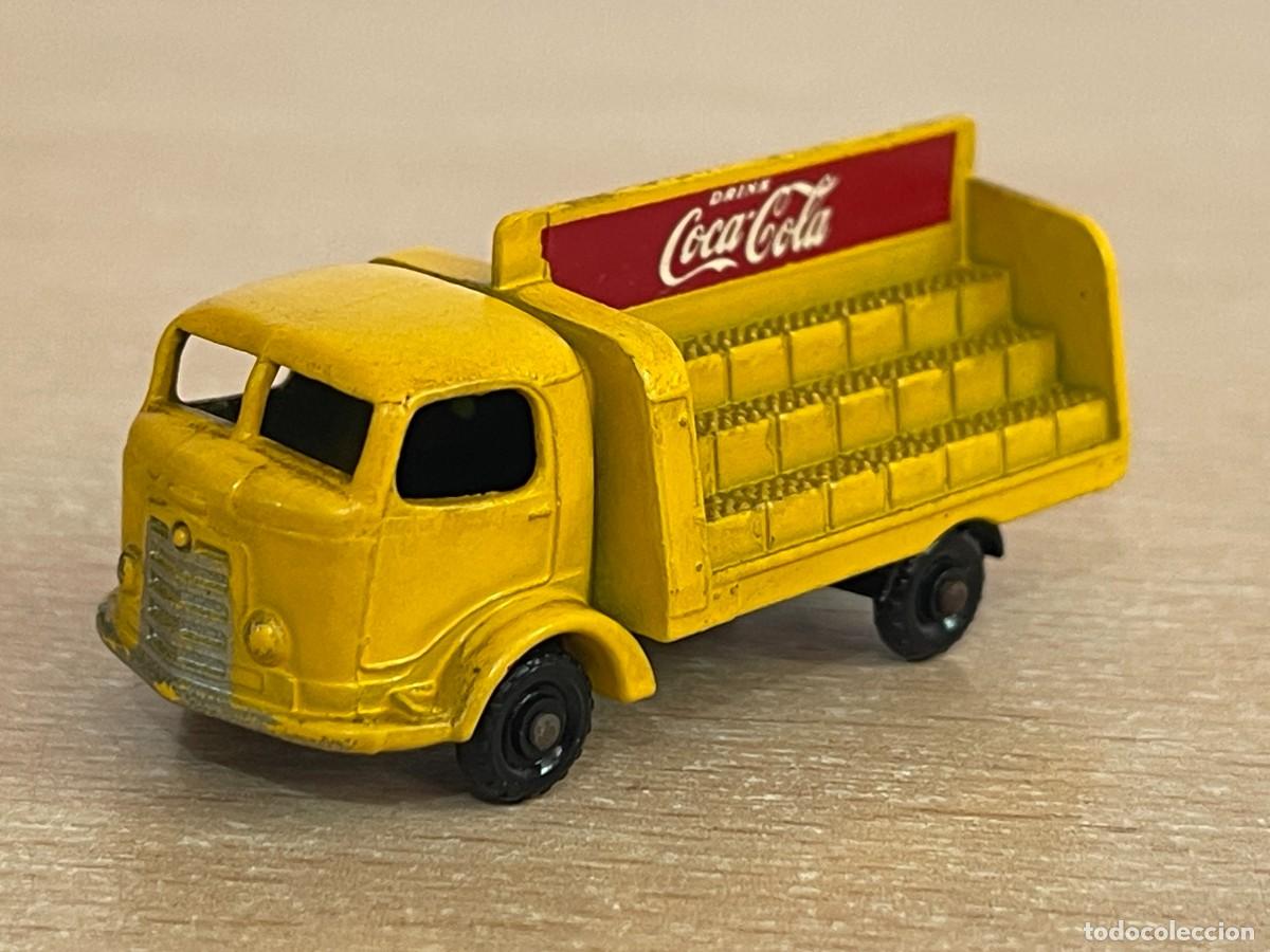 Coches a escala Matchbox: 574- Antiguo cami&oacute;n Matchbox Lesney Karrier Bantam 2 Ton Coca-Cola N&ordm; 37 a&ntilde;os 60 Made in England