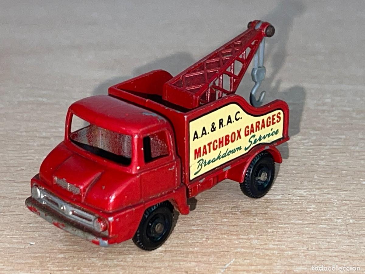 Coches a escala Matchbox: 580- Antiguo cami&oacute;n Matchbox Lesney Thames Trader Wreck Truck Gr&uacute;a N&ordm; 13 a&ntilde;os 60 Made in England