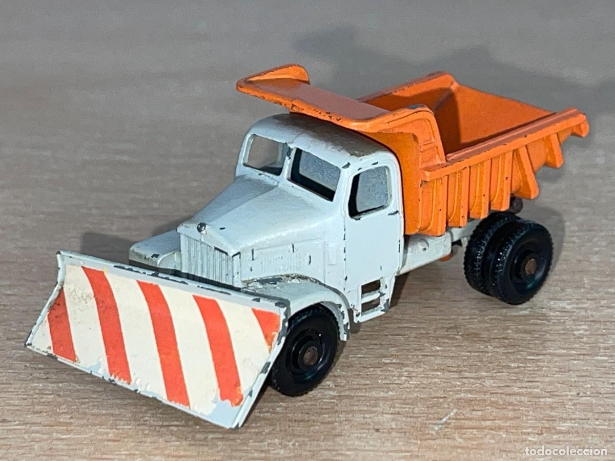 Coches a escala Matchbox: 581- Antiguo cami&oacute;n Matchbox Lesney Scammell Snow Plough Quitanieves N&ordm; 16 a&ntilde;os 60 Made in England