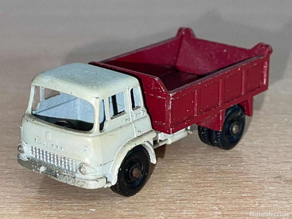 Coches a escala Matchbox: 583- Antiguo cami&oacute;n Matchbox Lesney Bedford 7 1/2 Ton Tipper Volquete N&ordm; 3 a&ntilde;os 60 Made in England