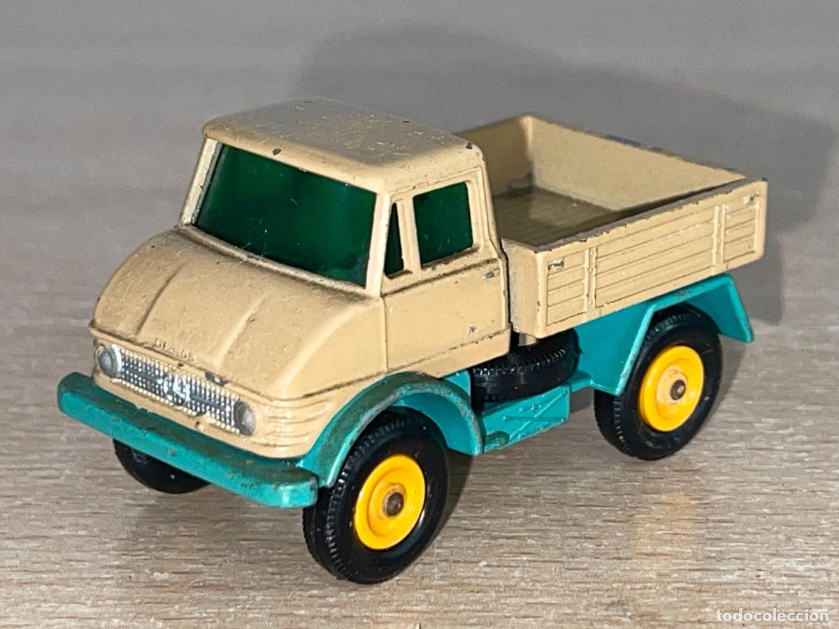 Coches a escala Matchbox: 587- Antiguo cami&oacute;n Lesney Matchbox Series Unimog Volquete N&ordm; 49 a&ntilde;os 60 Made in England die-cast