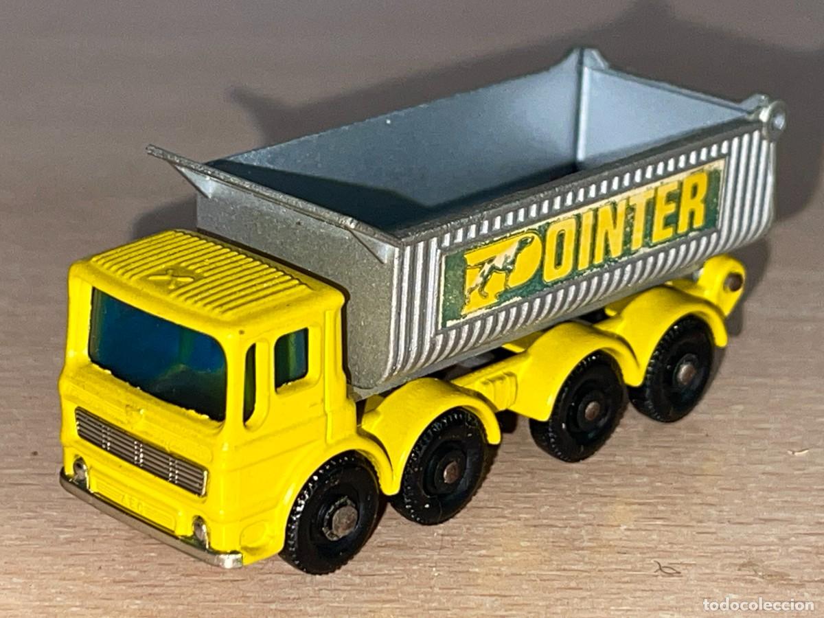 Coches a escala Matchbox: 590- Antiguo cami&oacute;n Lesney Matchbox Series 8 Wheel Tipper Pointer N&ordm; 51 a&ntilde;o 1969 Made in England