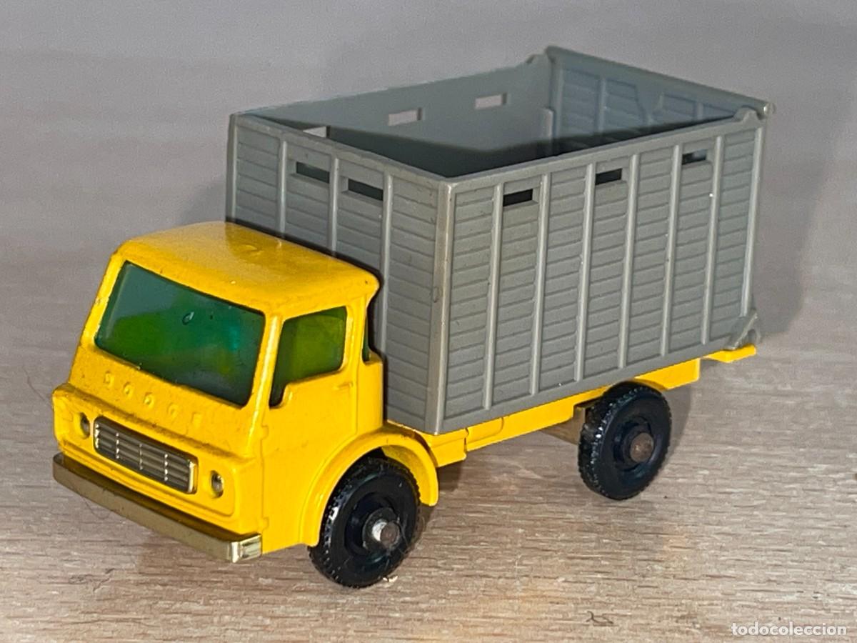 Coches a escala Matchbox: 591- Antiguo cami&oacute;n Lesney Matchbox Series Dodge Cattle Truck N&ordm; 37 a&ntilde;os 60 Made in England die-cast
