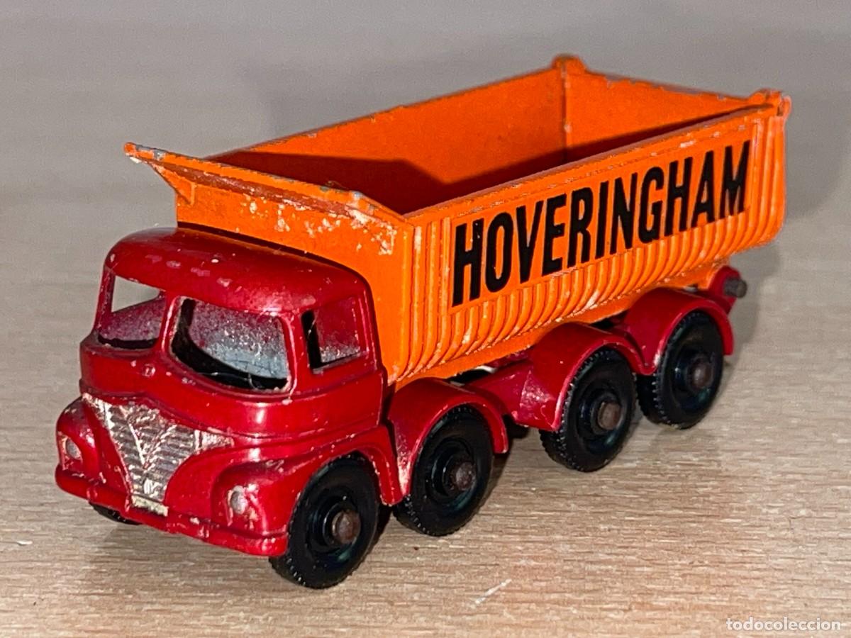 Coches a escala Matchbox: 593- Antiguo cami&oacute;n Matchbox Lesney Hoveringham Tipper Volquete N&ordm; 17 a&ntilde;os 60 Made in England