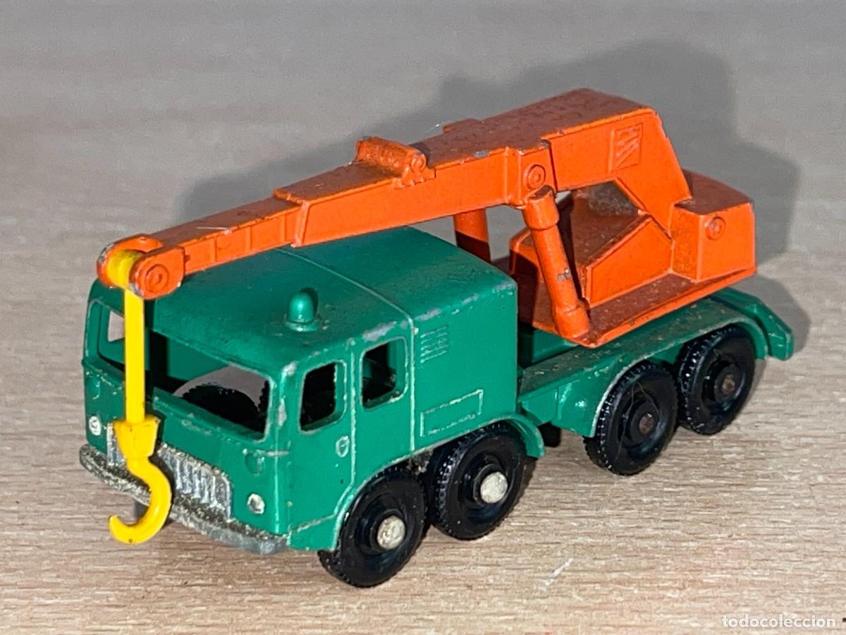 Coches a escala Matchbox: 596- Antiguo cami&oacute;n Lesney Matchbox Series 8 Wheel Crane Gr&uacute;a N&ordm; 30 a&ntilde;os 60 Made in England die-cast