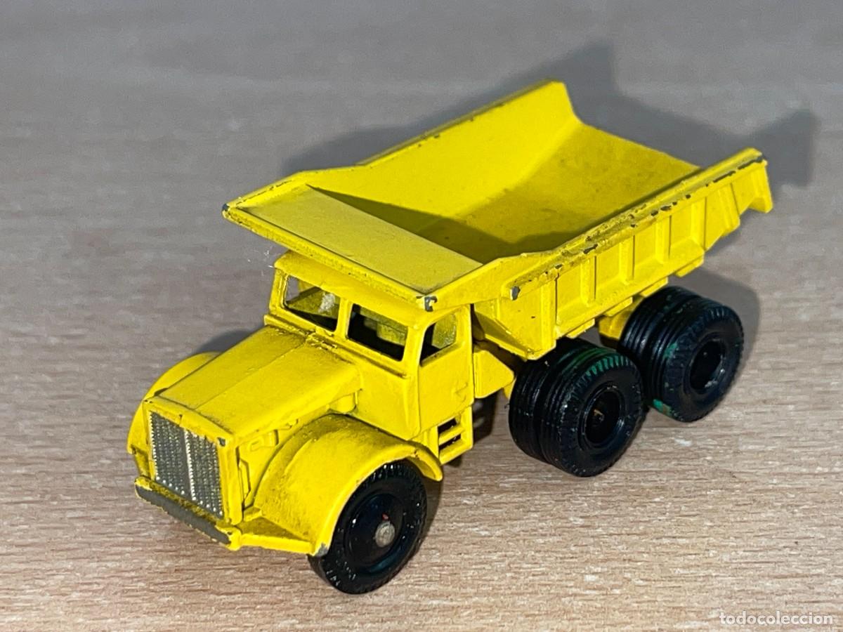 Coches a escala Matchbox: 600- Antiguo cami&oacute;n Matchbox Lesney Euclid Dump Truck Volquete N&ordm; 6 a&ntilde;os 60 Made in England die-cast