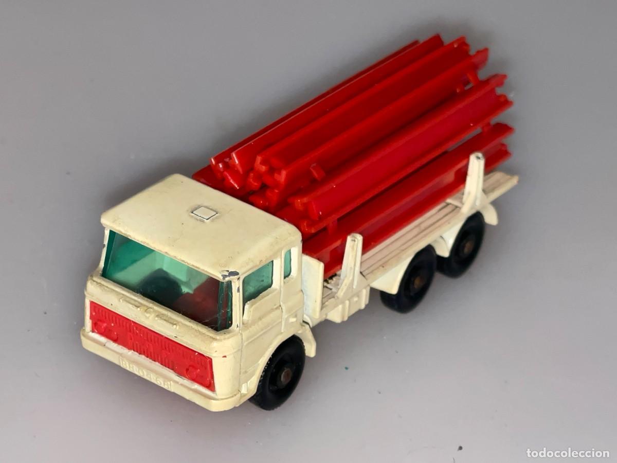 Coches a escala Matchbox: 603- Antiguo cami&oacute;n Lesney Matchbox Series DAF Girder Truck Porta-Vigas N&ordm; 58 a&ntilde;os 60 Made England