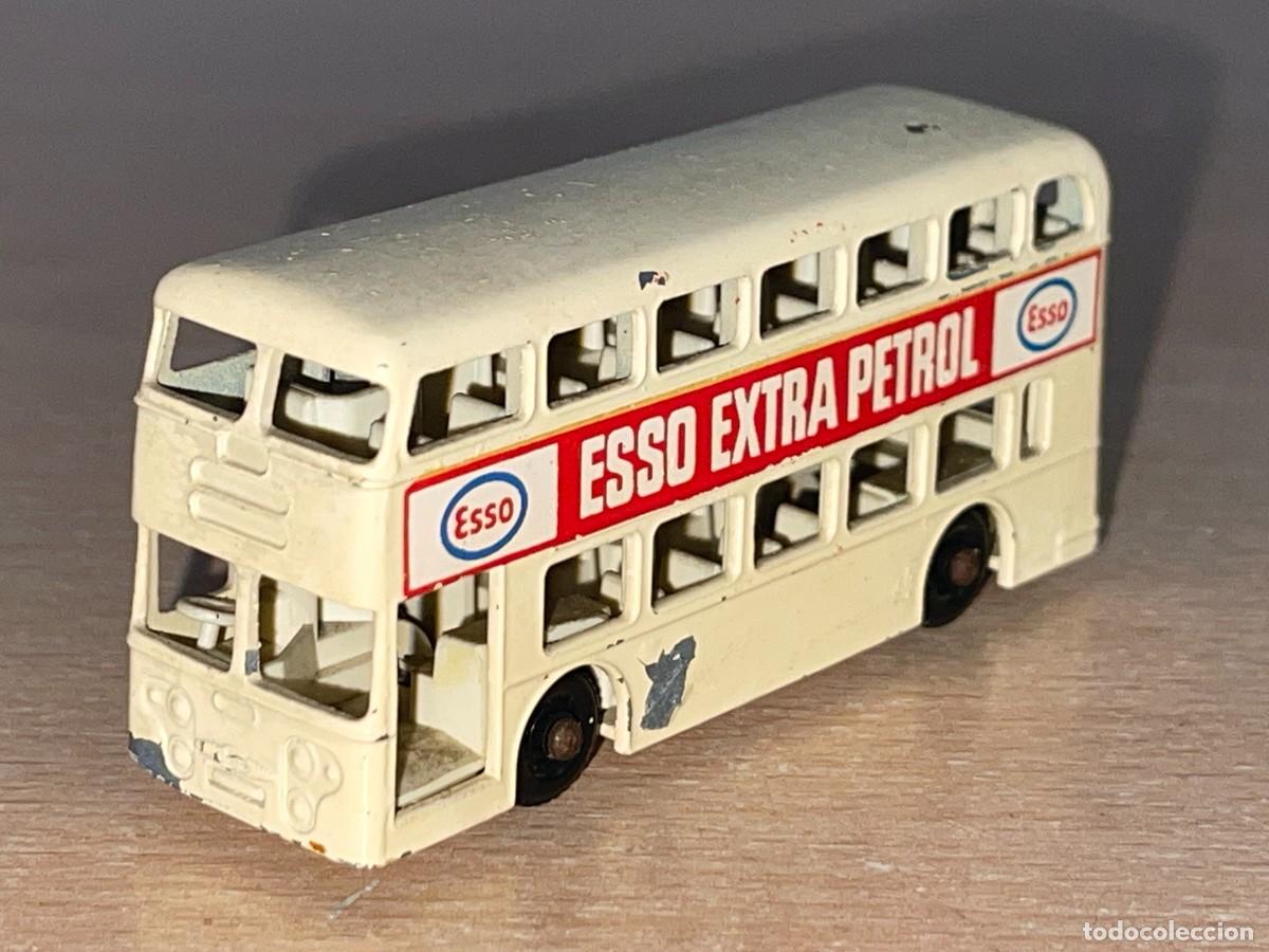 Coches a escala Matchbox: 606- Antiguo autobus Lesney Matchbox Series Daimler Bus ESSO N&ordm; 74 a&ntilde;os 60 Made in England die-cast