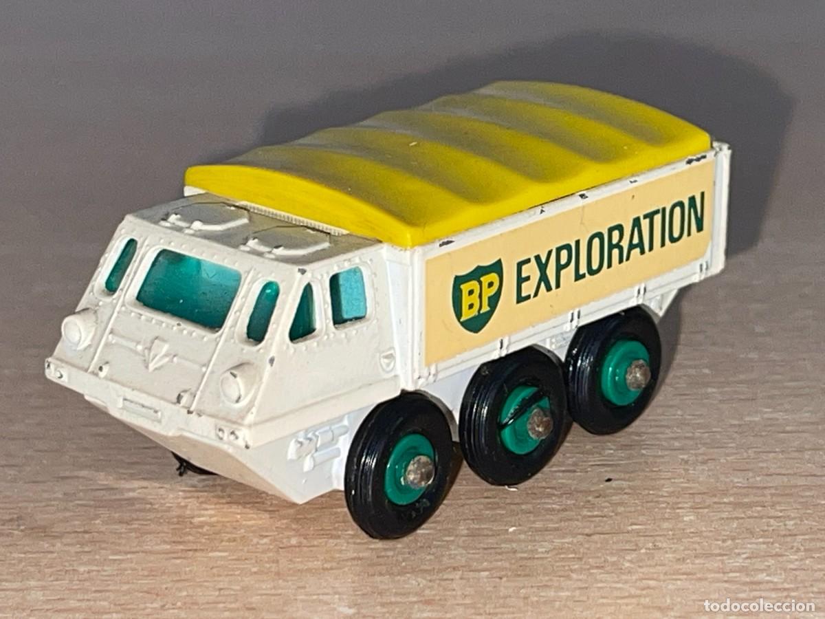 Coches a escala Matchbox: 614 Antiguo cami&oacute;n Lesney Matchbox Series Alvis Stalwart BP Exploration N 61 a&ntilde;os 60 Made in England