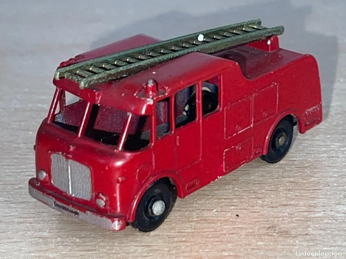 Coches a escala Matchbox: 615- Antiguo cami&oacute;n Lesney Matchbox Series Merryweather Marquis Series III N&ordm; 9 a&ntilde;os 60 Made England