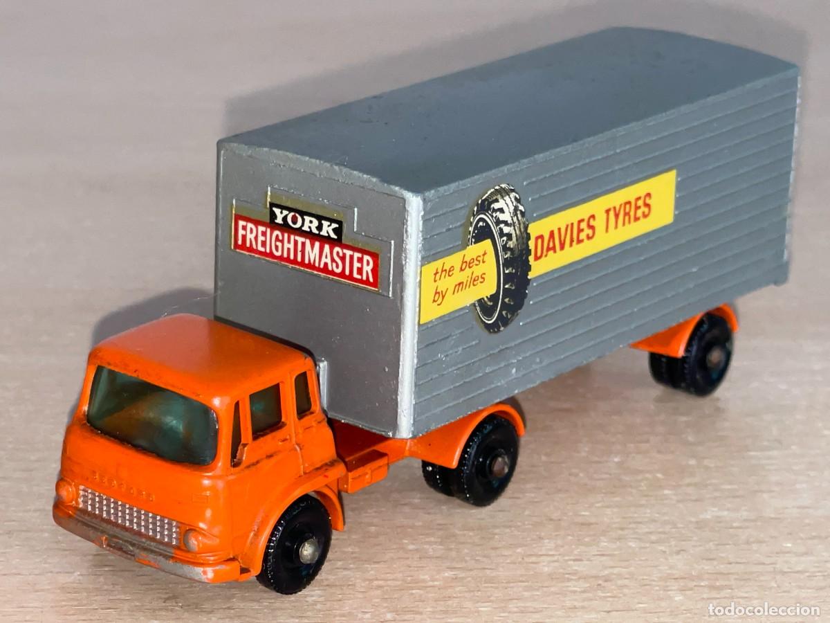 Coches a escala Matchbox: 622 Antiguo cami&oacute;n Matchbox Lesney Bedford York Freightmaster Trailer Major Pack N 2 a&ntilde;os 60 England