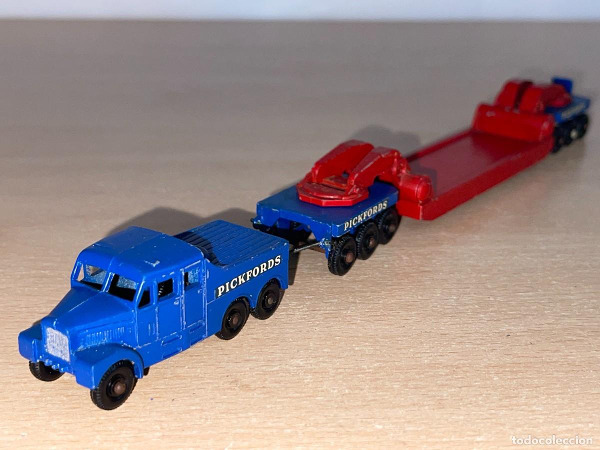 Coches a escala Matchbox: 626- Antiguo cami&oacute;n Matchbox Lesney Pickfords Scammel 6X6 Trailer Crane 200 Ton Major Pack N&ordm; 6