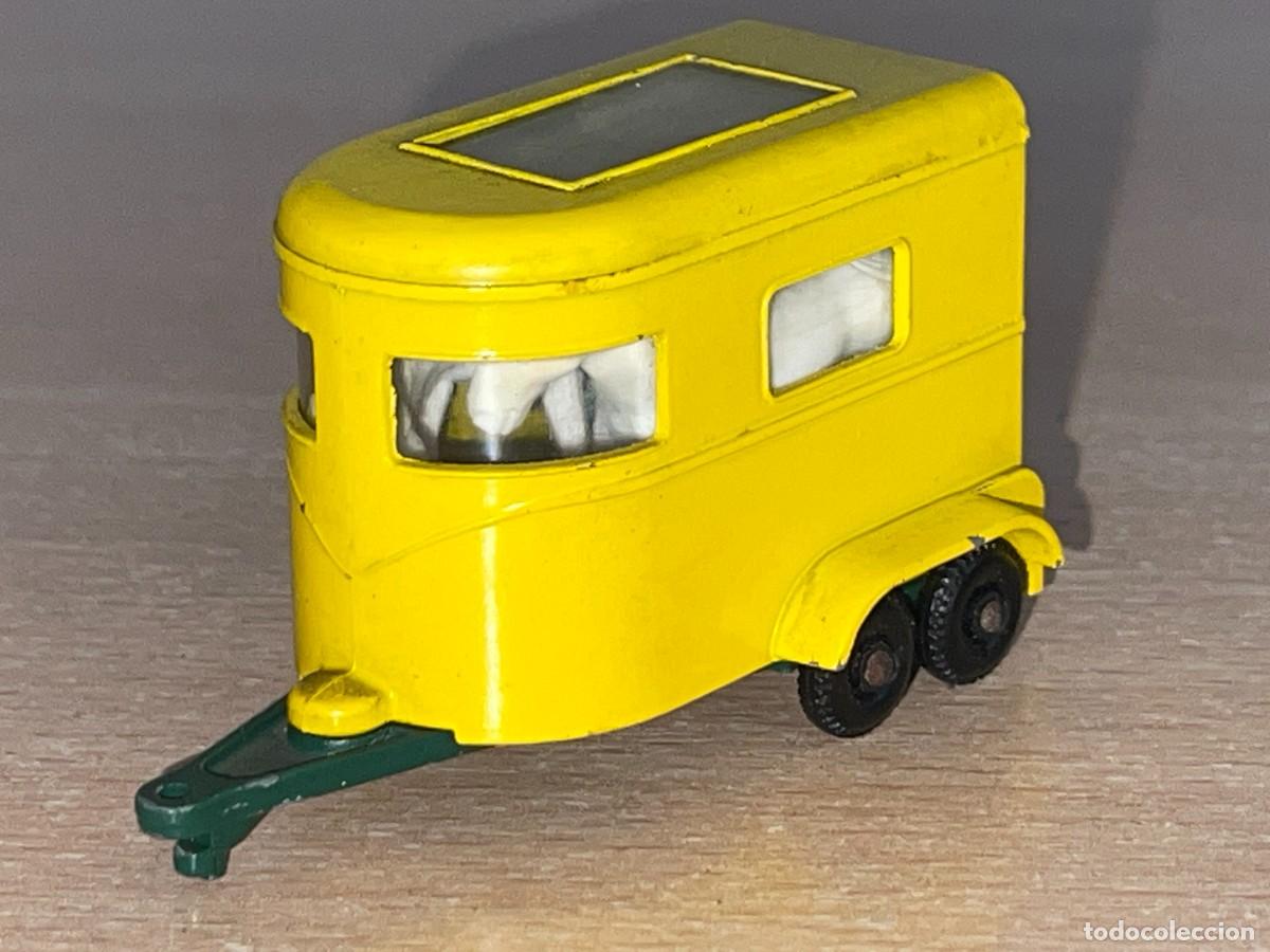 Coches a escala Matchbox: 628- Antiguo remolque Lesney Matchbox Series Pony Trailer Transporte Caballos N&ordm; 43 a&ntilde;os 60 England
