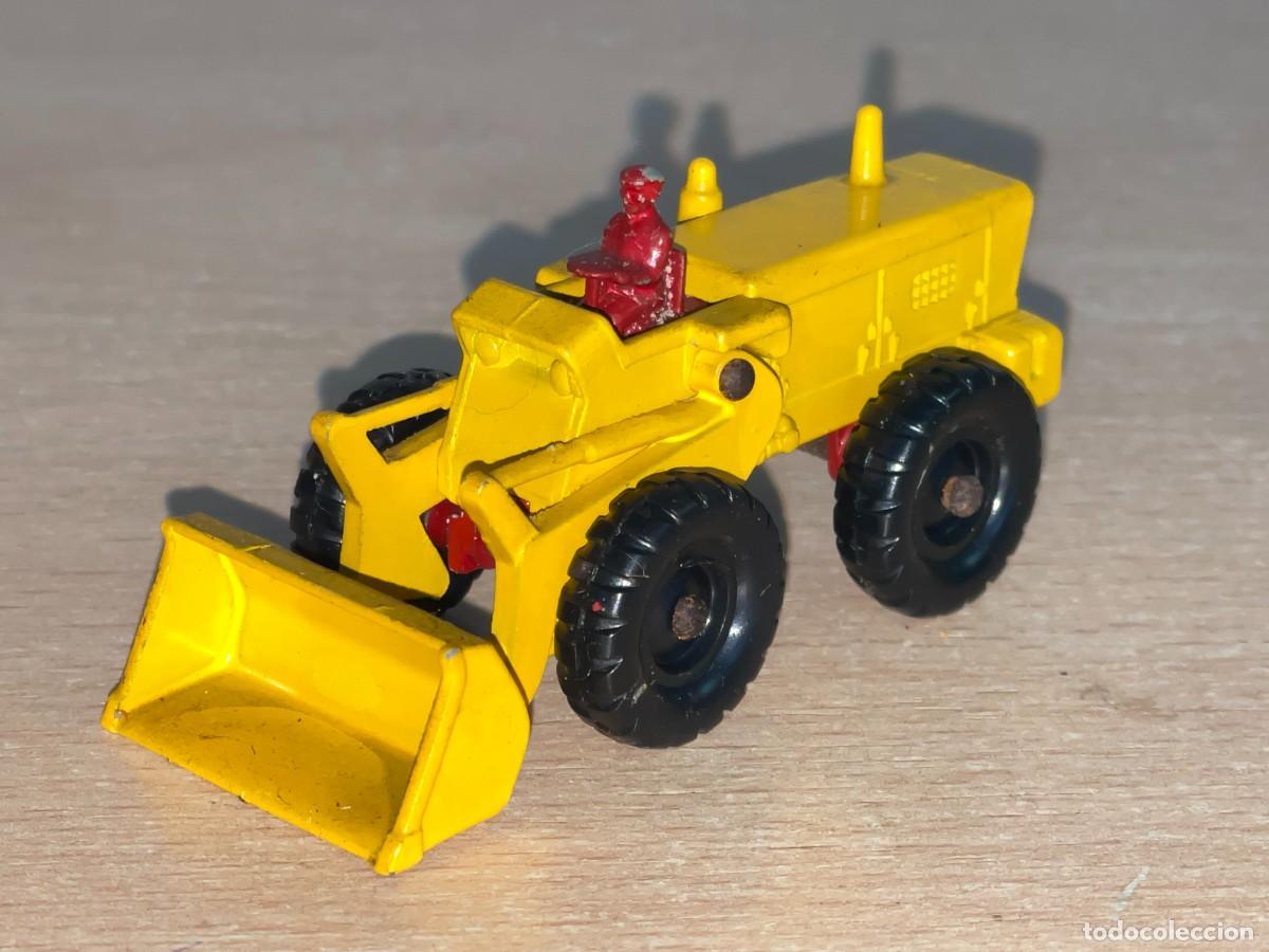 Coches a escala Matchbox: 633- Antiguo tractor Matchbox Lesney Aveling Barford Tractor Shovel N&ordm; 43 a&ntilde;os 60 Made in England