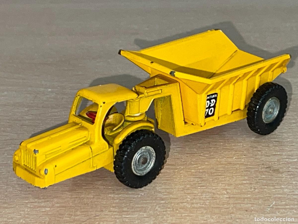 Coches a escala Matchbox: 637 Antiguo tractor con volquete Matchbox Lesney Dinkum Dumper Major Pack N&ordm; 10 a&ntilde;os 60 Made England