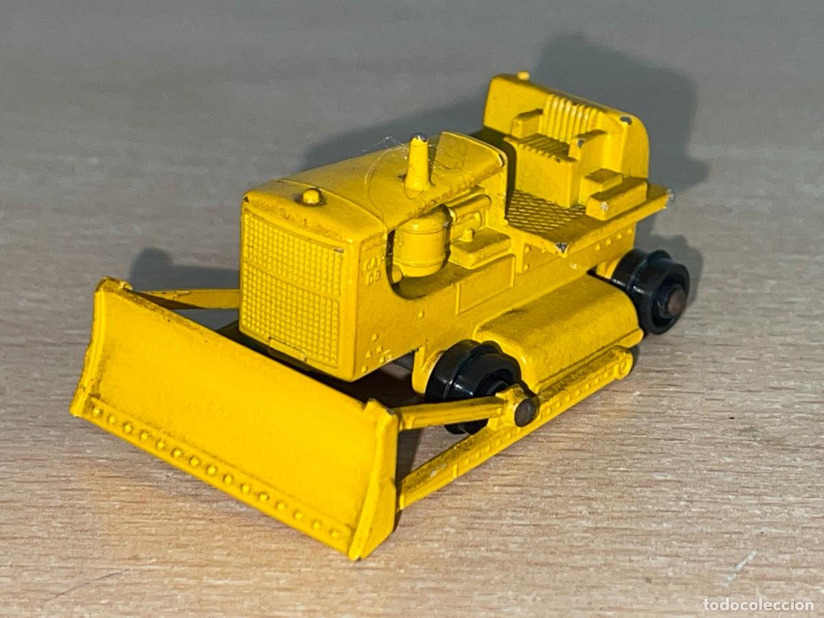 Coches a escala Matchbox: 643 Antiguo tractor Lesney Matchbox Series Caterpillar D8 Cat Bulldozer N 18 a&ntilde;os 60 Made in England