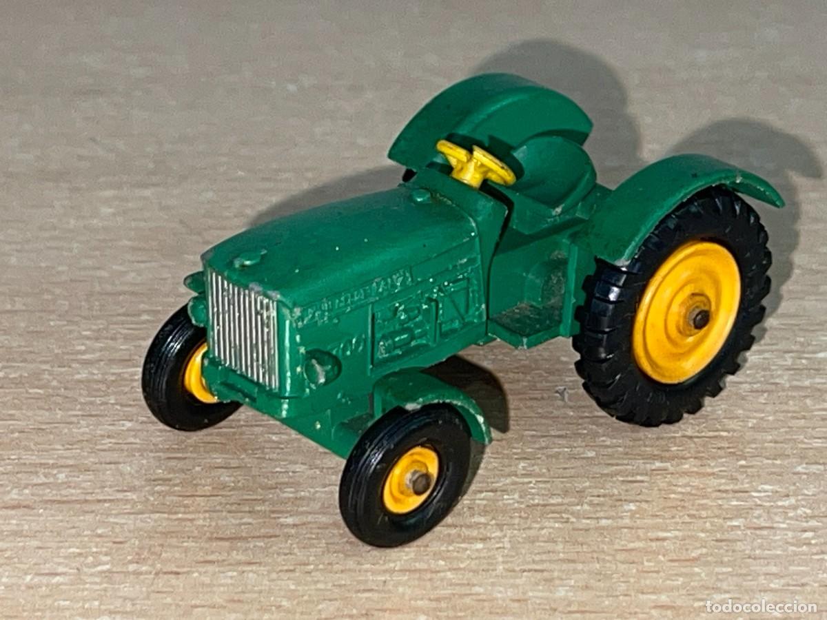 Coches a escala Matchbox: 650- Antiguo tractor Lesney Matchbox Series John Deere Lanz N&ordm; 50 verde a&ntilde;os 60 Made in England