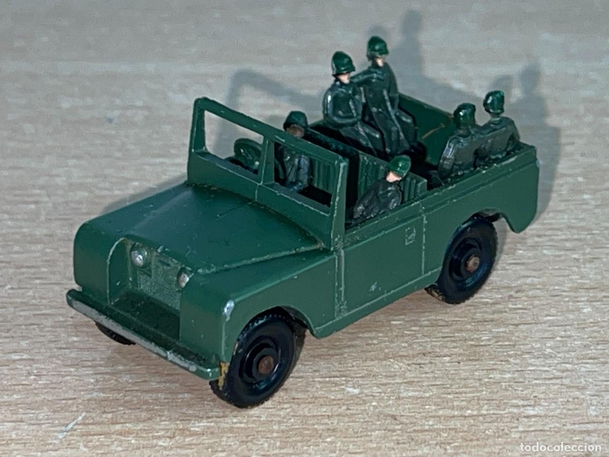 Coches a escala Matchbox: 658- Antiguo coche Matchbox Lesney Land Rover Series II Militar N&ordm; 12 a&ntilde;os 60 Made England die-cast