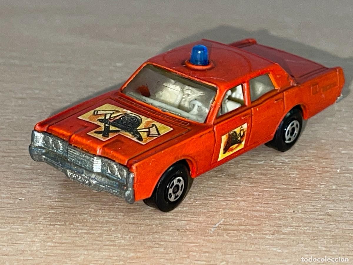 Coches a escala Matchbox: 679- Antiguo coche Lesney Matchbox Superfast Ford Mercury Fire Chief Bomberos N&ordm; 59 or 73 a&ntilde;os 70
