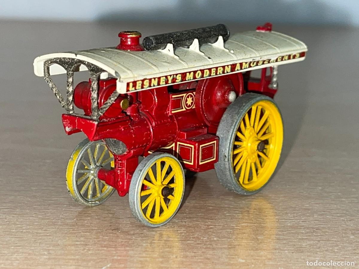 Coches a escala Matchbox: 707- Antigua m&aacute;quina vapor Models of Yesterday Matchbox Lesney Fowler Showmans Engine N&ordm; 9 a&ntilde;os 60
