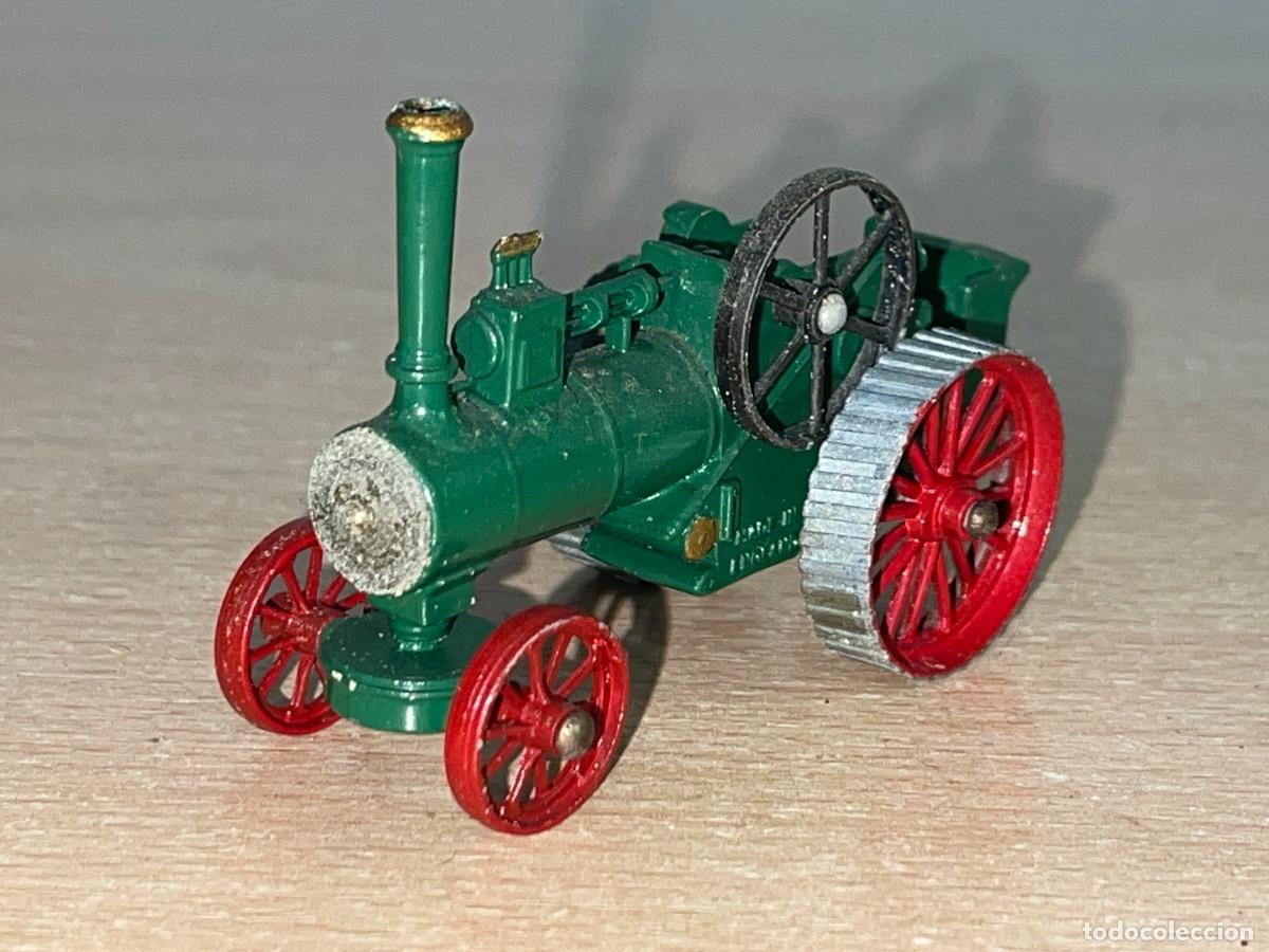 Coches a escala Matchbox: 708- Antigua locomotora m&aacute;quina de vapor Matchbox Lesney N&ordm; 1 verde a&ntilde;os 60 Made in England