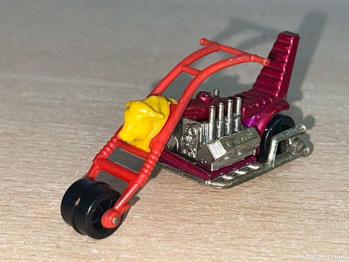 Coches a escala Matchbox: 718- Antigua moto chopper Lesney Matchbox Chop Suey N&ordm; 49 a&ntilde;o 1972 Made in England die-cast metal