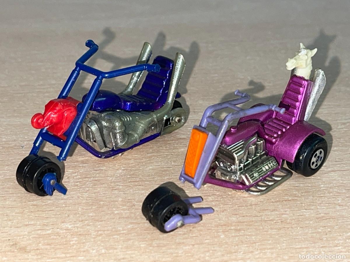Coches a escala Matchbox: 719- Antigua Lote 2 motos chopper Lesney Matchbox Jumbo Jet N&ordm; 71 y The Stingeroo N&ordm; 38 a&ntilde;o 1972