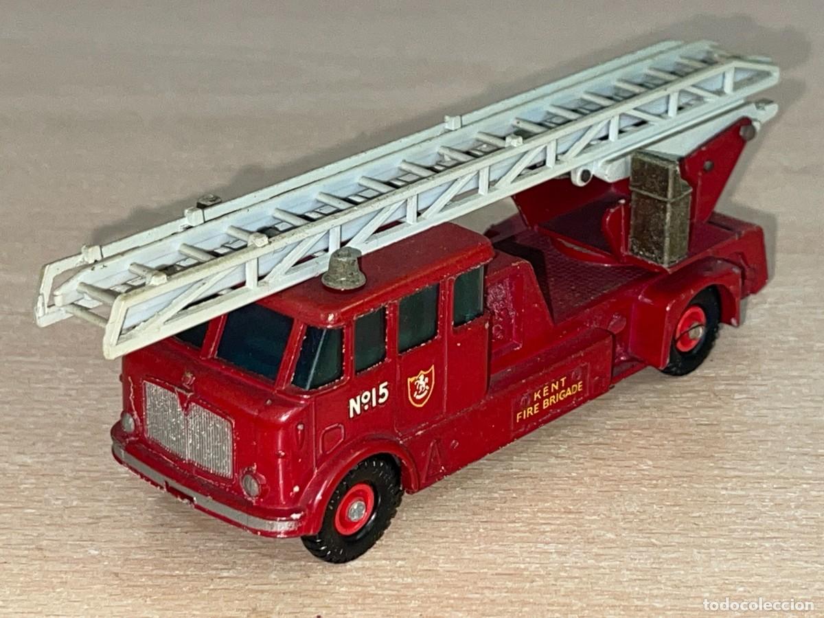 Coches a escala Matchbox: 720- Antiguo cami&oacute;n Bomberos Lesney Matchbox Series King Size Merryweather Fire Engine N&ordm; 15 a&ntilde;os 60