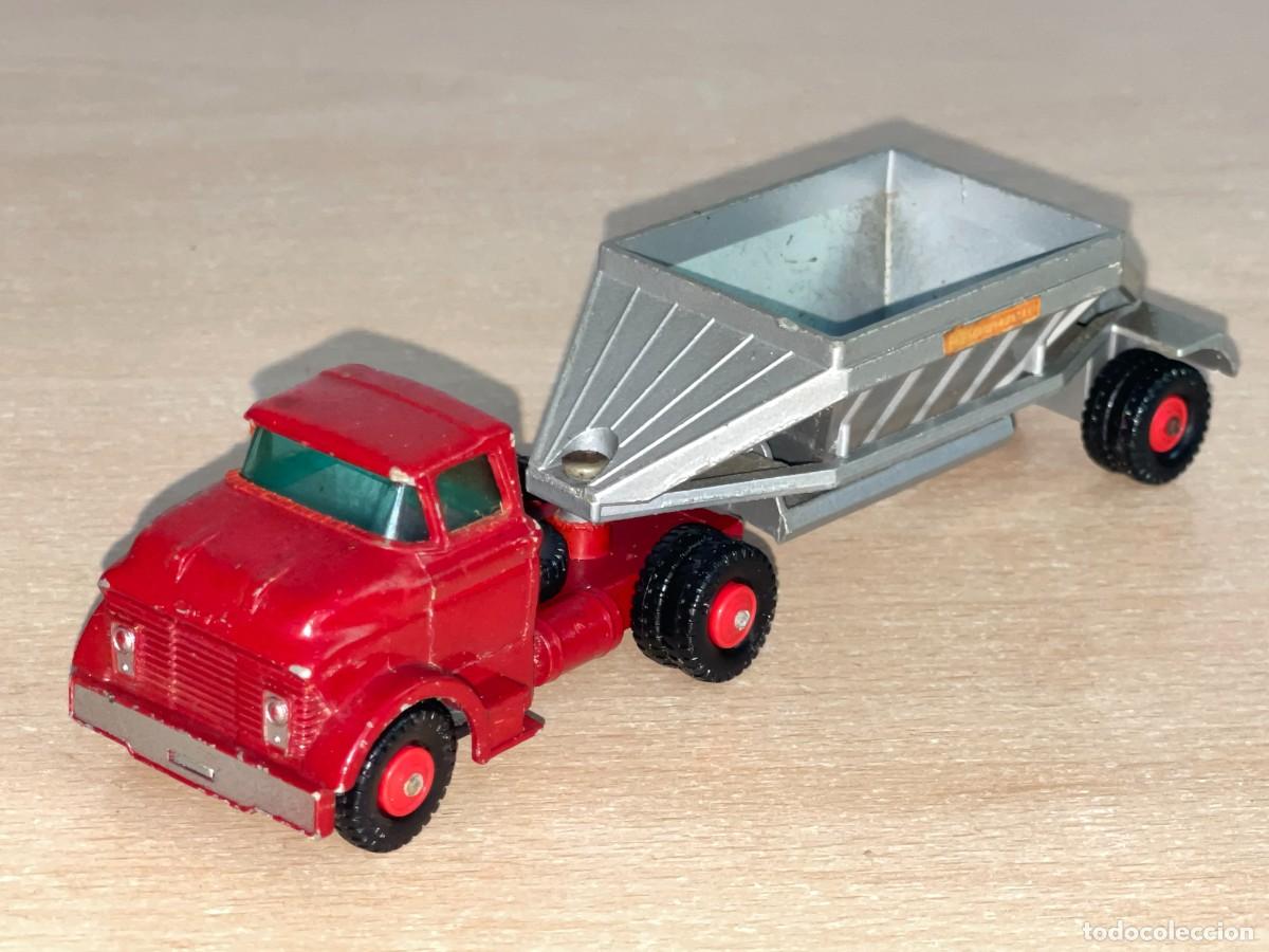 Coches a escala Matchbox: 728- Antiguo cami&oacute;n Lesney Matchbox Major Pack Fruehauf Hopper Truck N&ordm; M4 a&ntilde;os 60 Made in England