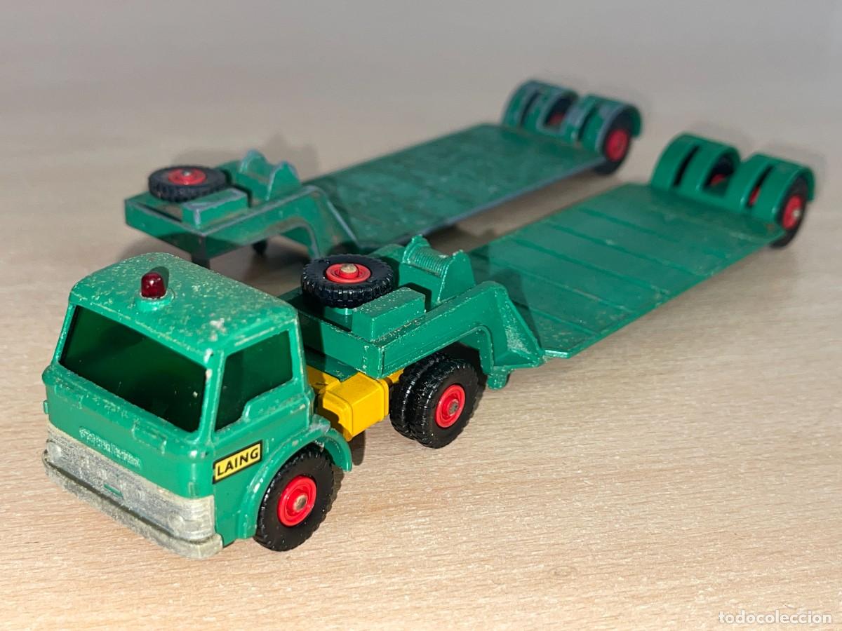 Coches a escala Matchbox: 735- Antiguo cami&oacute;n Lesney Matchbox King Size Ford Tractor + Dyson Low-Loader Laing N&ordm; K-17 a&ntilde;os 60