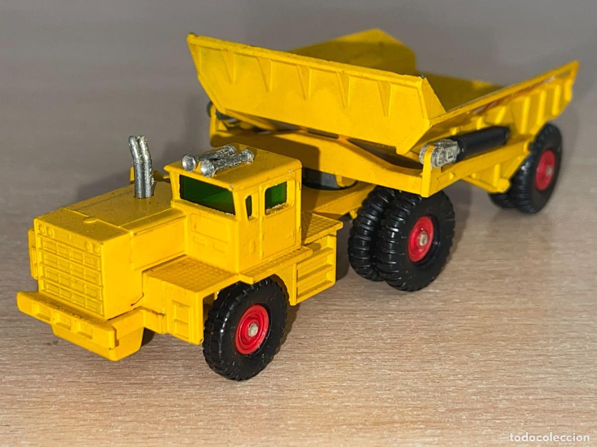Coches a escala Matchbox: 739- Antiguo cami&oacute;n volquete Lesney Matchbox Series King Size KW-Dart Dump Truck N&ordm; K2 a&ntilde;os 60