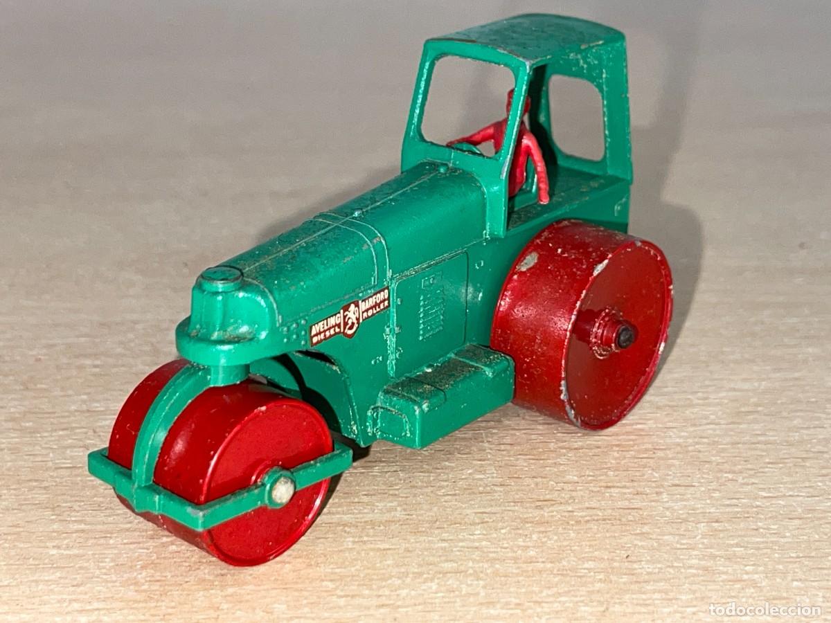 Coches a escala Matchbox: 743- Antigua apisonadora Lesney Matchbox Series King Size Aveling Barford Road Roller N&ordm; 9 a&ntilde;os 60