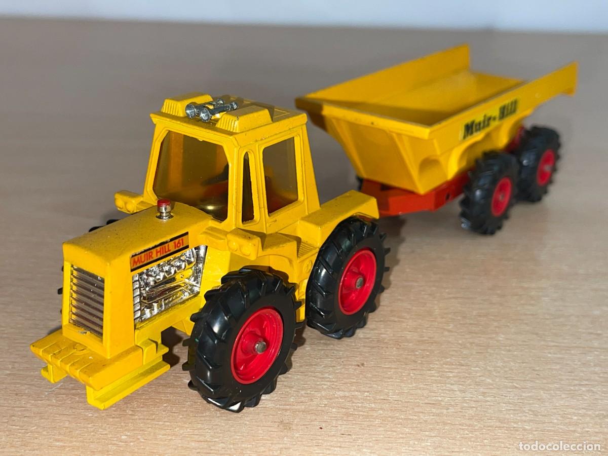 Coches a escala Matchbox: 744- Antiguo tractor Lesney Matchbox Super Kings Muir-Hill Tractor & Trailer N&ordm; K-5 a&ntilde;o 1972 England