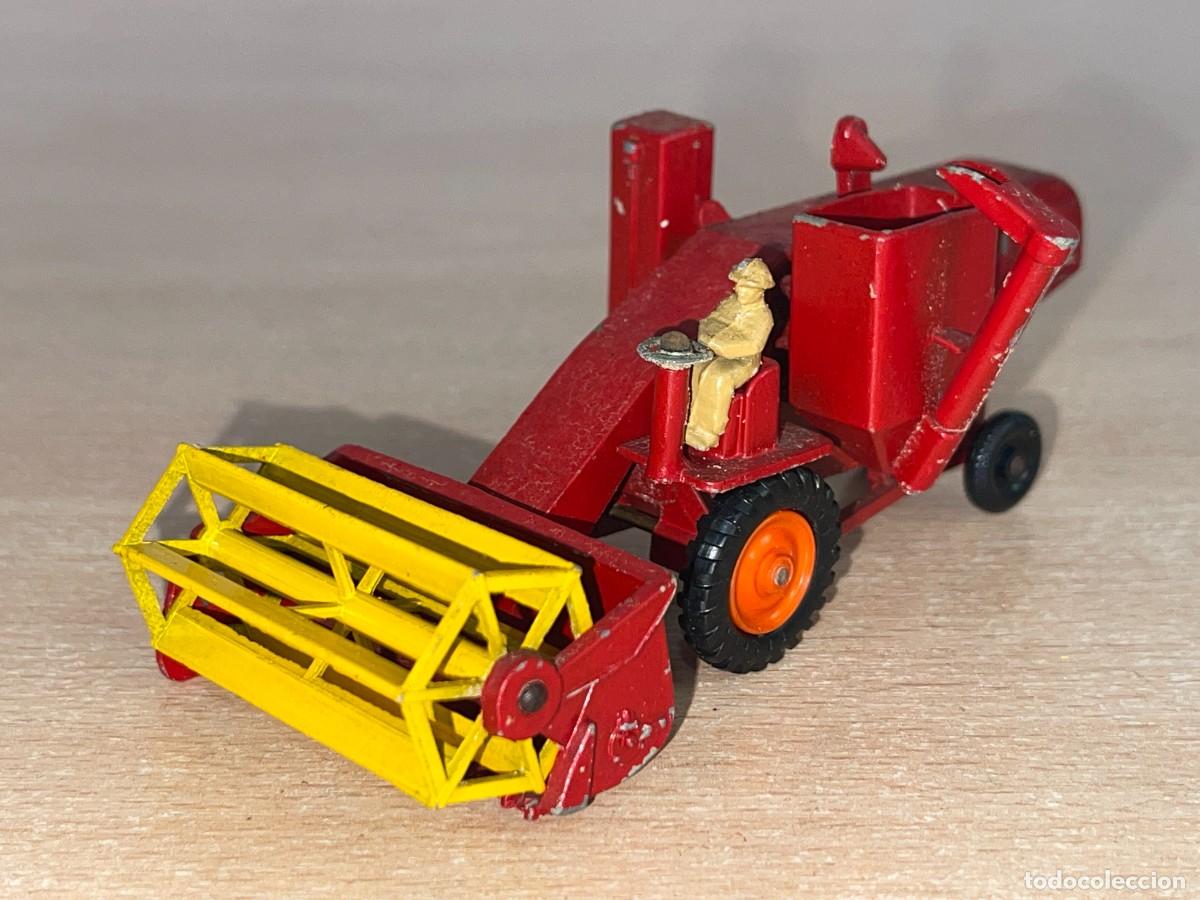 Coches a escala Matchbox: 749- Antigua cosechadora Lesney Matchbox Major Pack Massey Ferguson Combine Harvester N&ordm; 5 a&ntilde;os 60