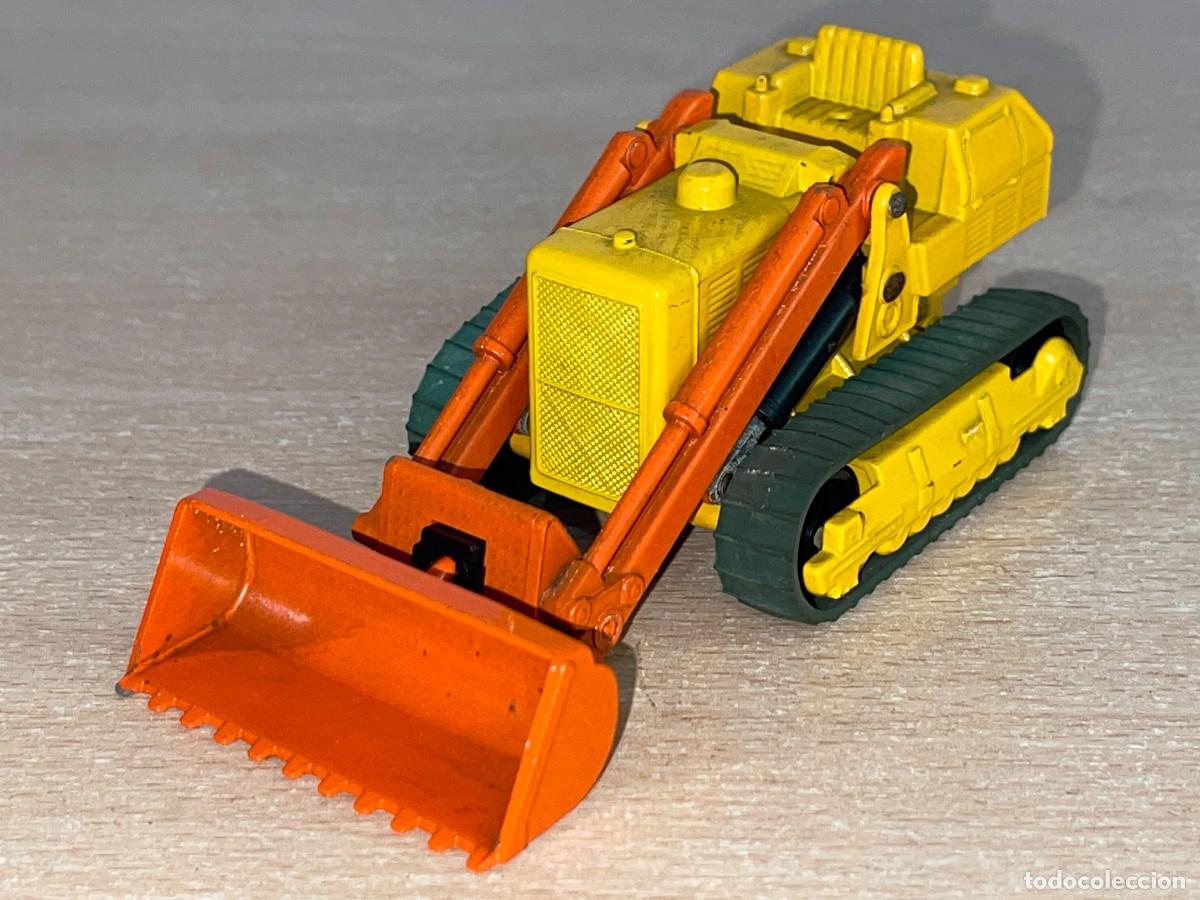 Coches a escala Matchbox: 751- Antiguo tractor excavadora Lesney Matchbox Series King Size Caterpillar Traxcavator N&ordm; K-8 1970