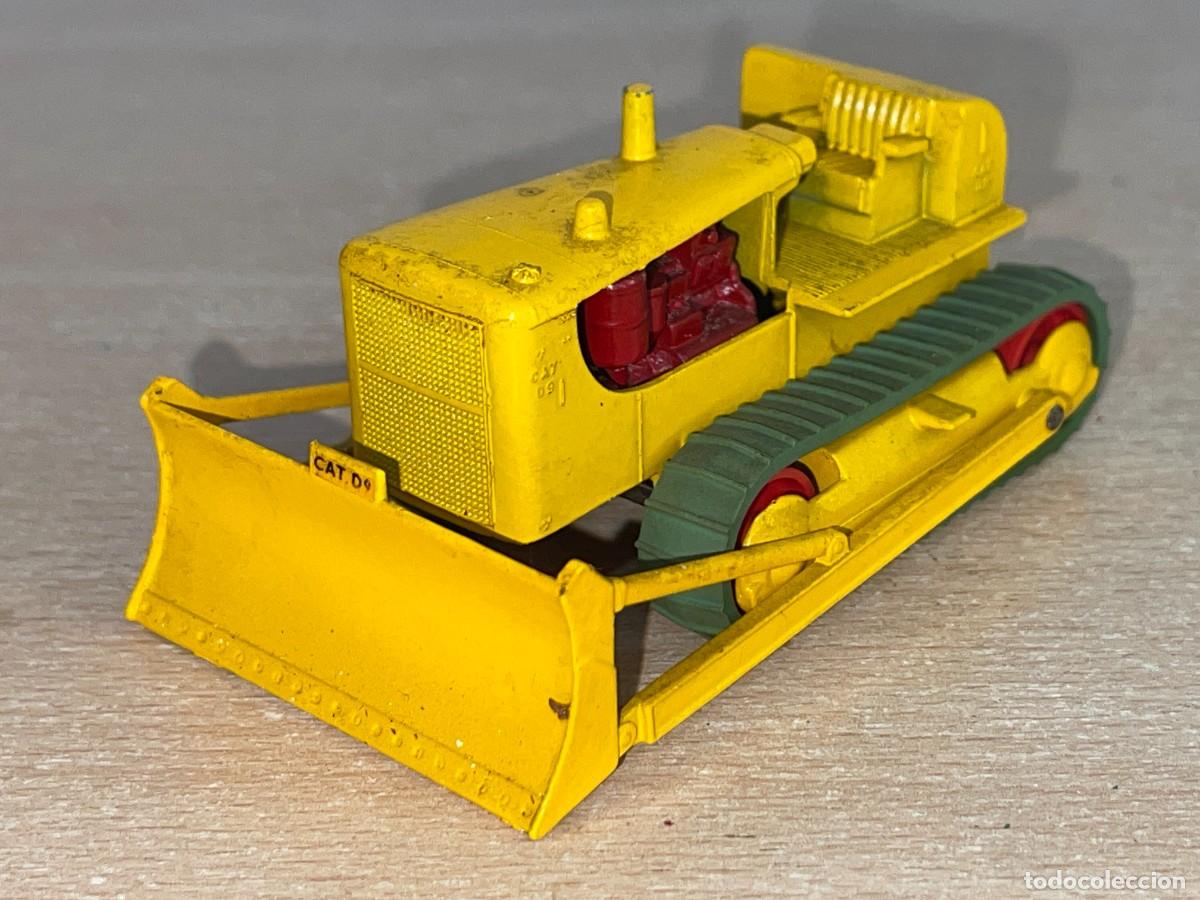 Coches a escala Matchbox: 752- Antiguo tractor excavadora Lesney Matchbox King Size D9 Caterpillar Regd Trade MK Tractor N&ordm; 3