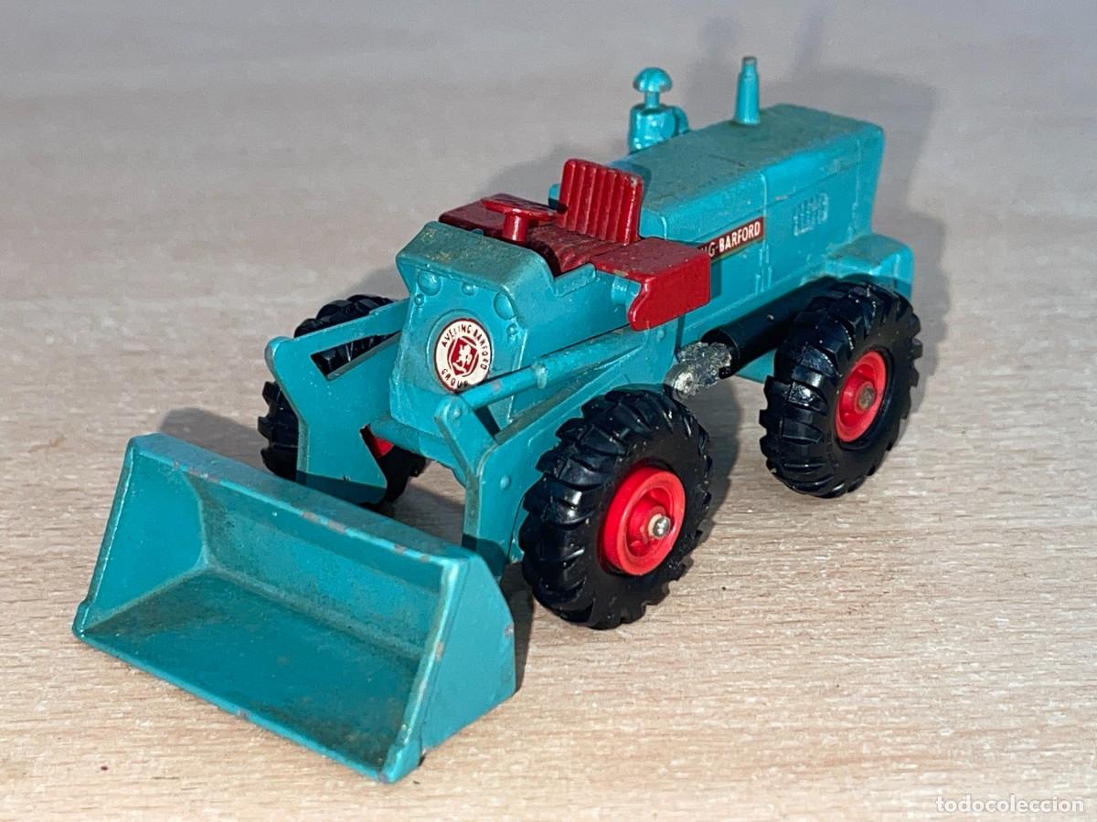 Coches a escala Matchbox: 755- Antiguo tractor excavadora Lesney Matchbox Series King Size Aveling-Barford Tractor Shovel N 10