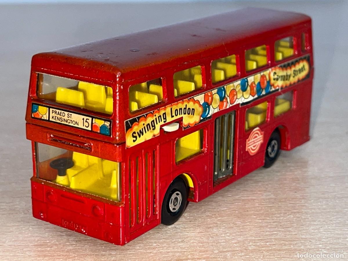 Coches a escala Matchbox: 757- Antiguo autobus Lesney Matchbox Super Kings The Londoner Bus N&ordm; K-15 a&ntilde;o 1972 Made in England