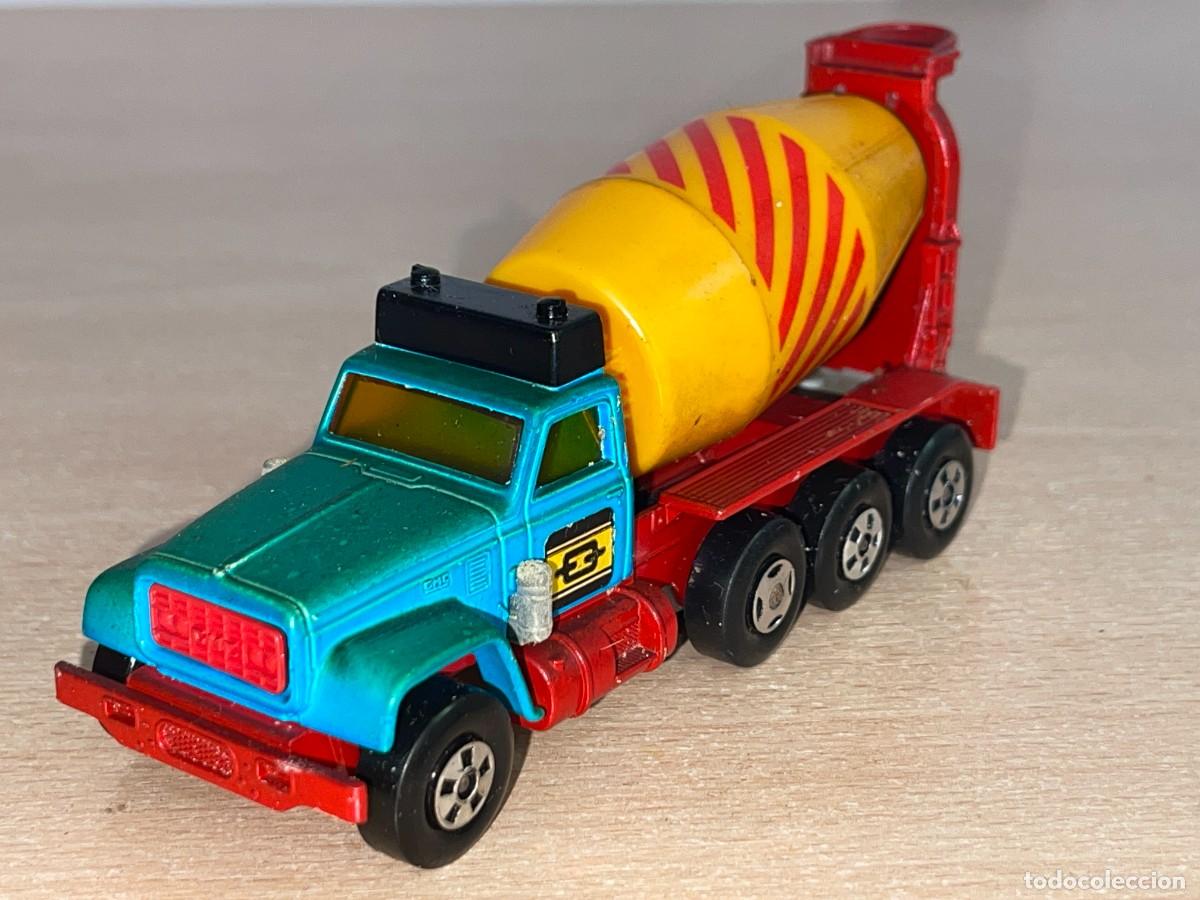 Coches a escala Matchbox: 761- Antiguo cami&oacute;n hormigonera Lesney Matchbox Super Kings Cement Mixer GMC N&ordm; K-6 a&ntilde;o 1970 England