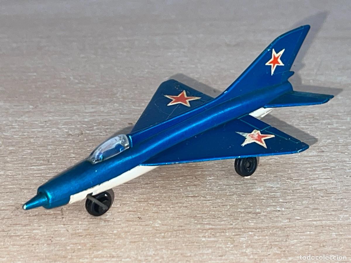 Coches a escala Matchbox: 775- Antiguo avi&oacute;n de combate Lesney Matchbox MIG 21 ruso a&ntilde;o 1973 Made in England die-cast N&ordm; SP 6